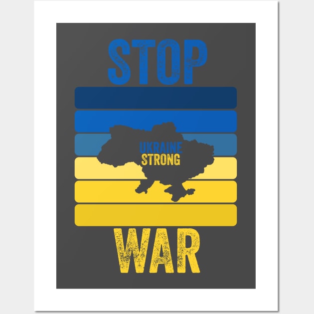 Stop War, Ukraine strong Wall Art by ComPix